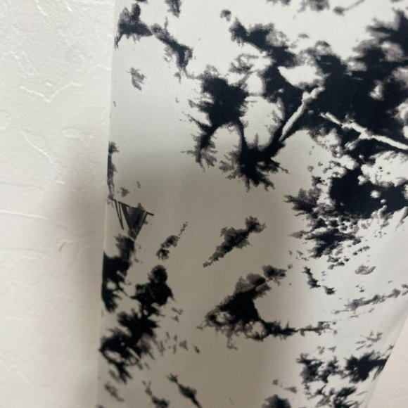 IVL Collective White Black Marble Print Tie Dye High Waisted Leggings - Picture 5 of 10
